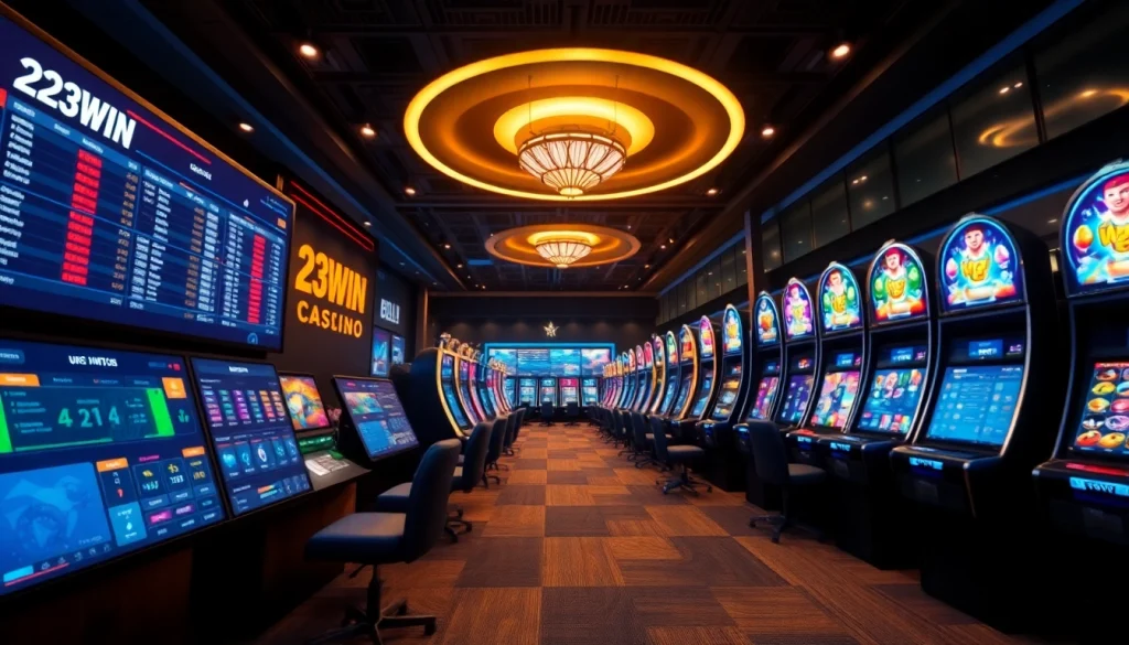 Engaging online casino interface of 23WIN showcasing vibrant gaming options.