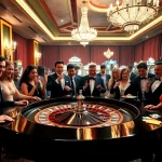 DABET offers an exciting casino experience with vibrant roulette tables and eager players.