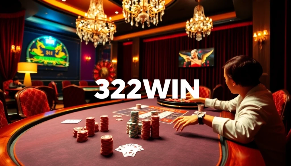 Experience the thrill at 32WIN with exciting poker action and vibrant casino atmosphere.