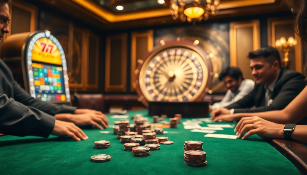 Engage in thrilling poker at https://77ball.fun/ in a luxurious casino atmosphere filled with excitement.