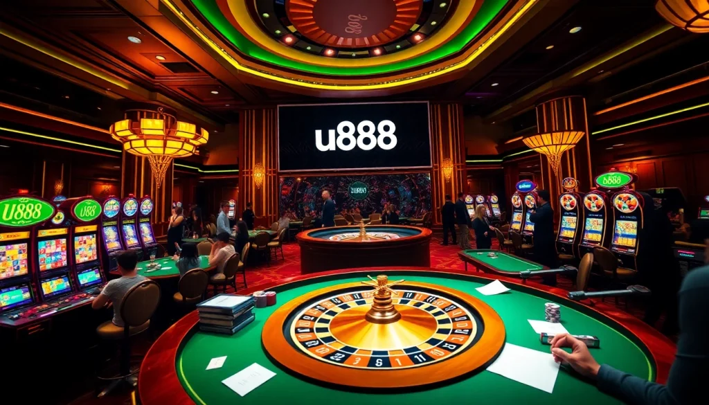 Experience the excitement of u888 with vibrant casino games and thrilling players at high-stakes tables.