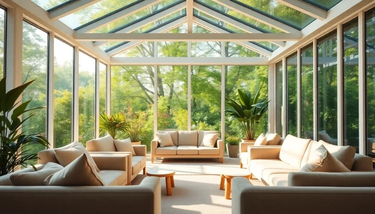Transform your living experience with a stunning solarium room filled with natural light and greenery.