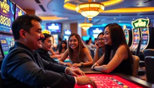 WW88 online gaming platform showcasing players enjoying casino games in a vibrant and engaging environment.