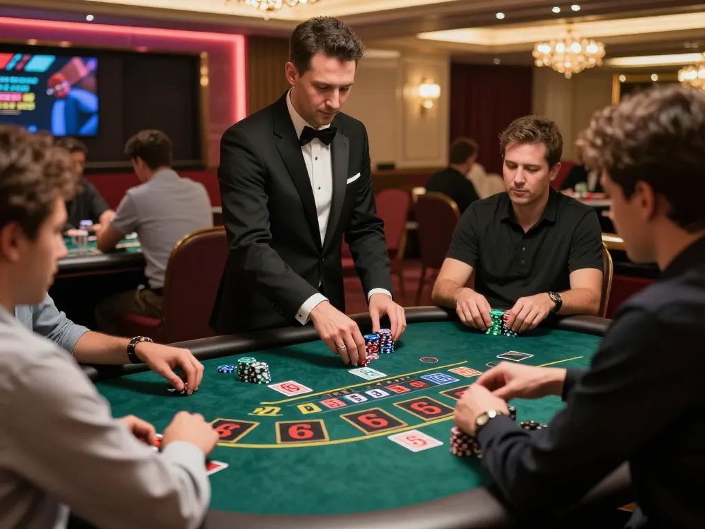 Players actively engaging in live dealer games at 9bet casino, showcasing excitement and action.