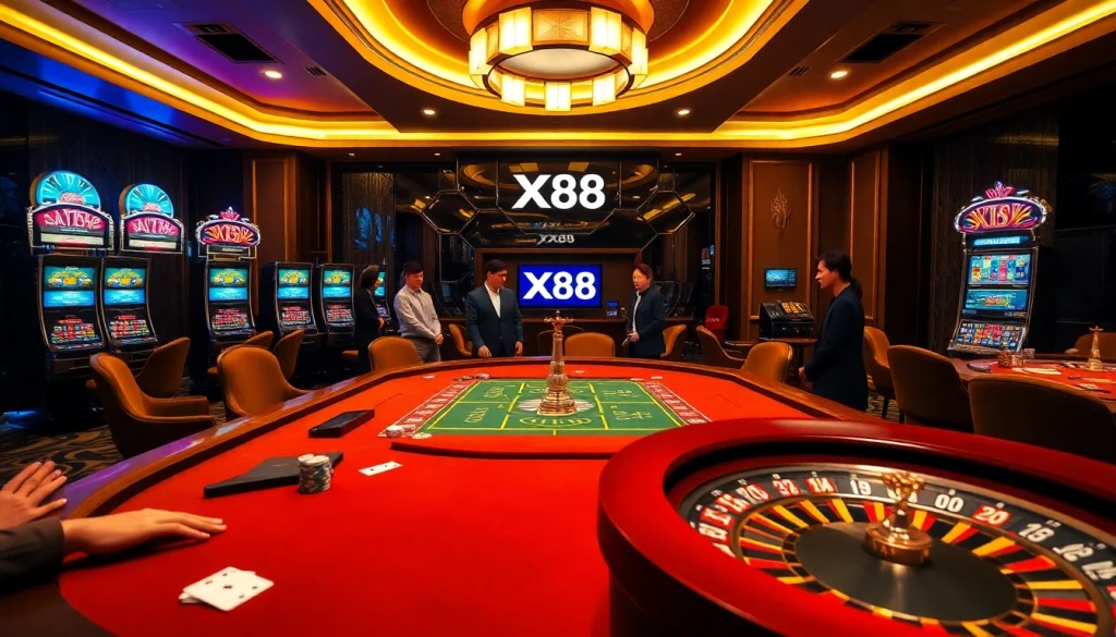 Experience the thrilling ambiance of XX88 at a luxurious Baccarat table.