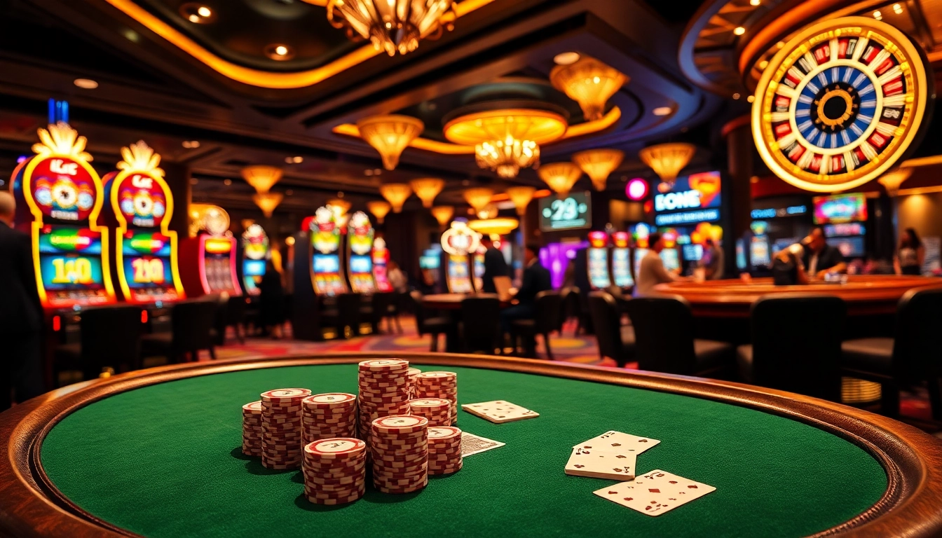 Experience the thrill of the LC 88 casino with exciting poker games and vibrant slot machines.