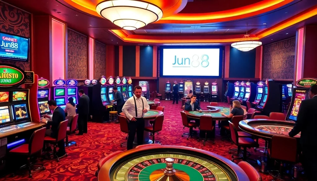 Experience the thrill of winning at Jun88 with exciting casino games and tables.