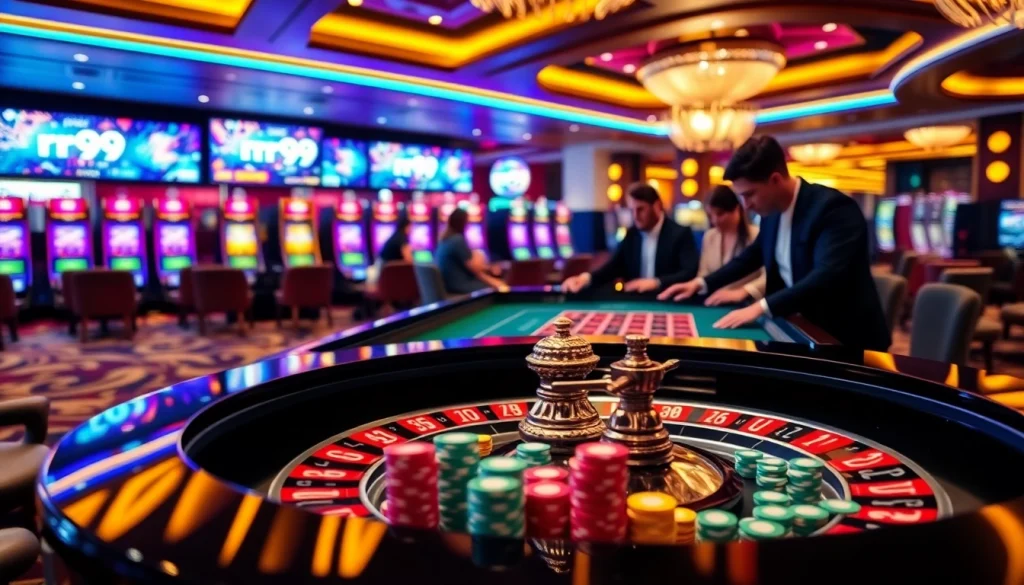 Experience the thrilling gameplay at rr99 casino with vibrant tables and exciting action.