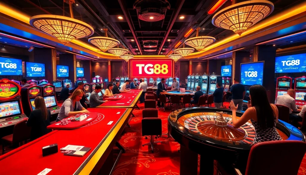 Experience the excitement of online gambling at https://tg88com.net/ with vibrant tables and enthusiastic players.