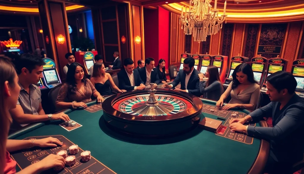 Experience thrilling gambling action at Vmax with vibrant casino games and dynamic players.