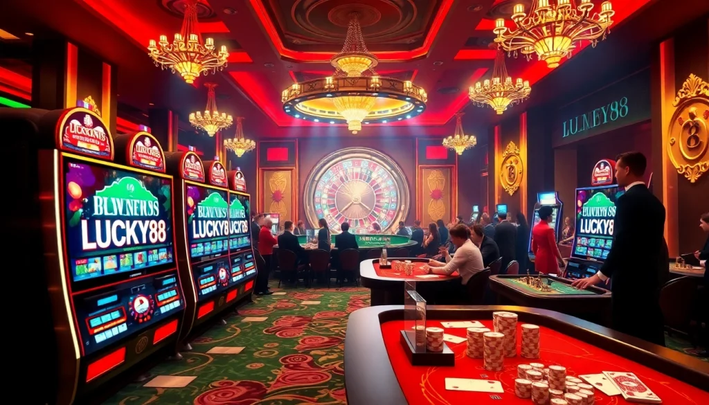 Experience the thrill of LUCKY88 with exciting slot machines and vibrant casino action.