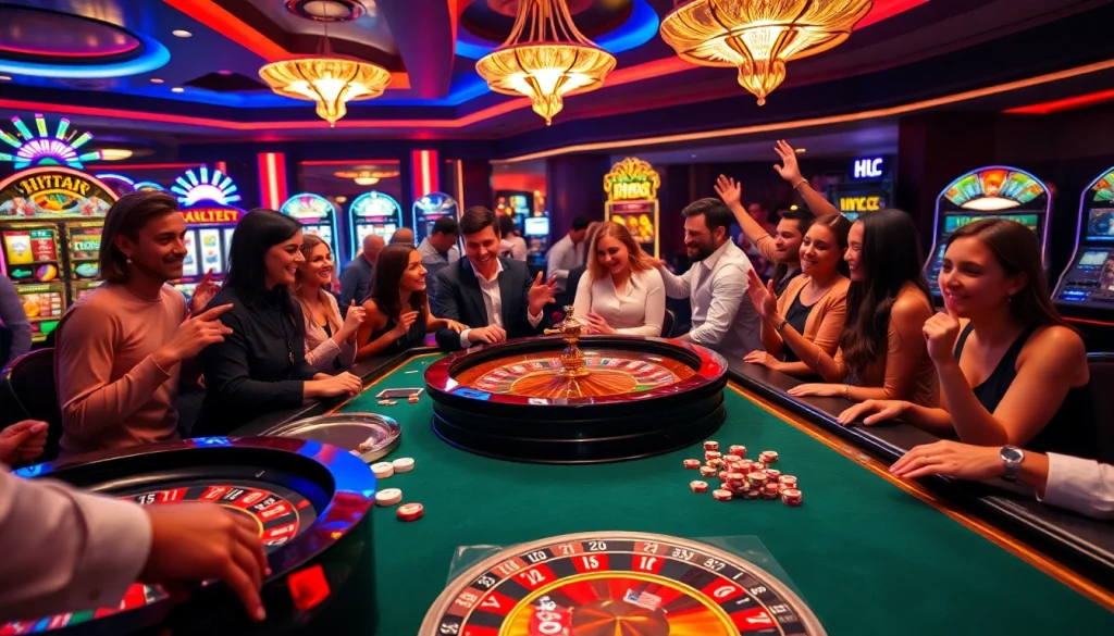 HitClub offers a thrilling casino experience with immersive games and vibrant décor.