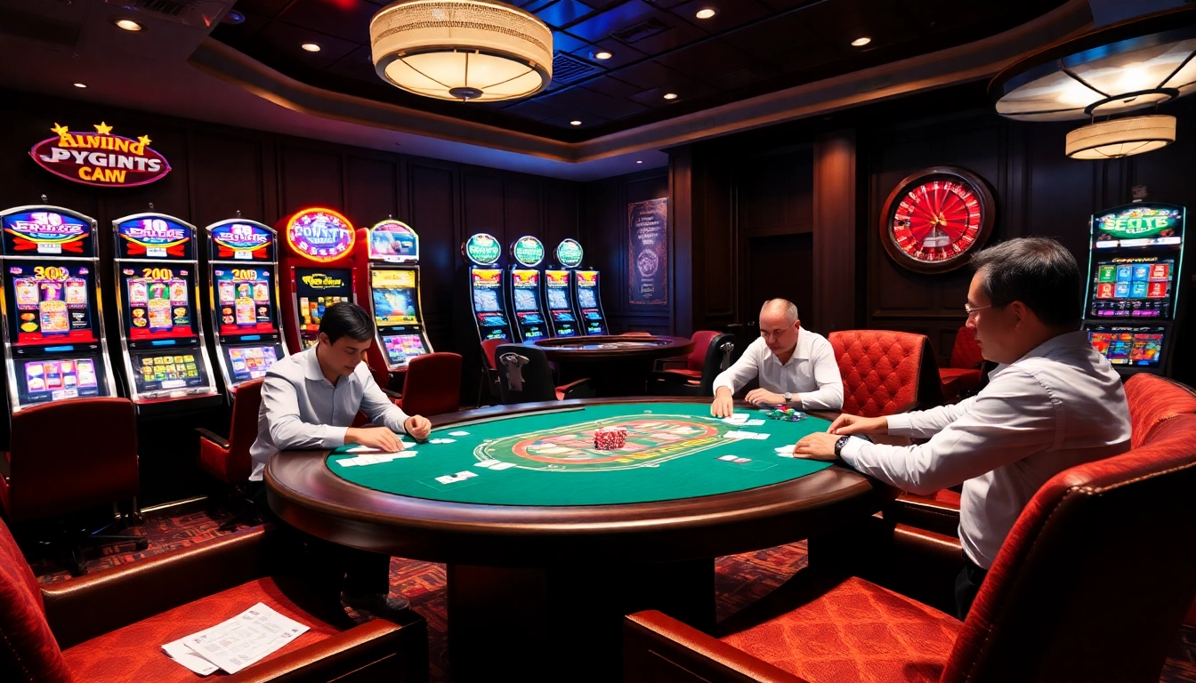 Engage in thrilling gameplay at https://777x.center/ with poker tables and vibrant casino atmosphere.