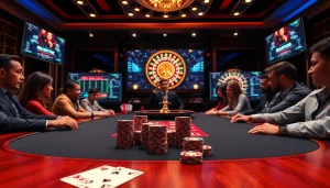 Strategically placing bets with https://hm88.cafe/ online poker chips and live odds at a virtual casino table