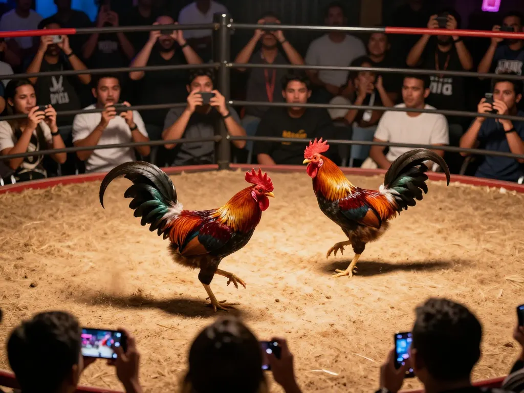 Viewers enjoy live cockfighting at https://dagatructiep.co.uk/ with dynamic action capturing the thrill of the fight