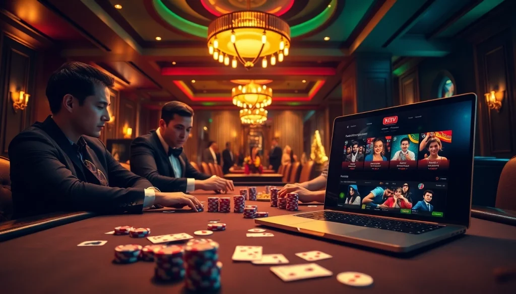 Lương Sơn TV transforms the live gambling experience with an elegant poker scene and sleek online interfaces.