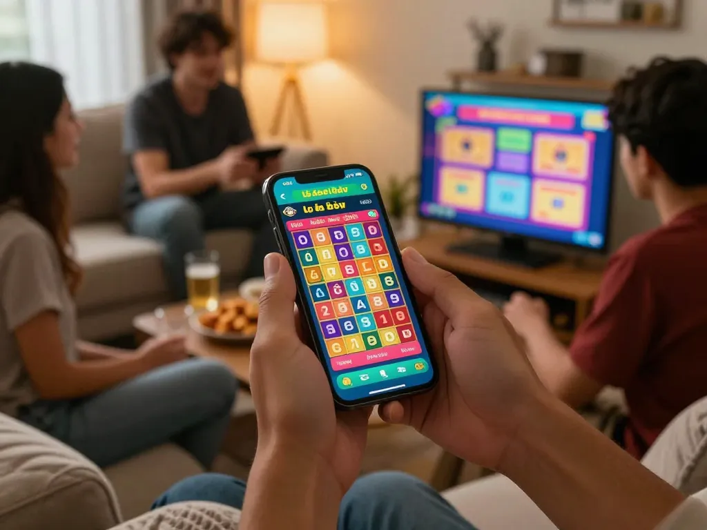 Engaging lô đề hôm nay online gambling scene showcasing a group enjoying live betting and results together.