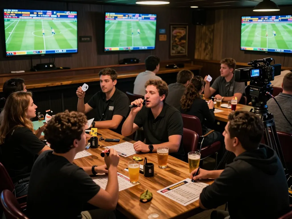 Tỷ lệ kèo nhà cái showcased in an energetic sports betting environment with fans analyzing odds