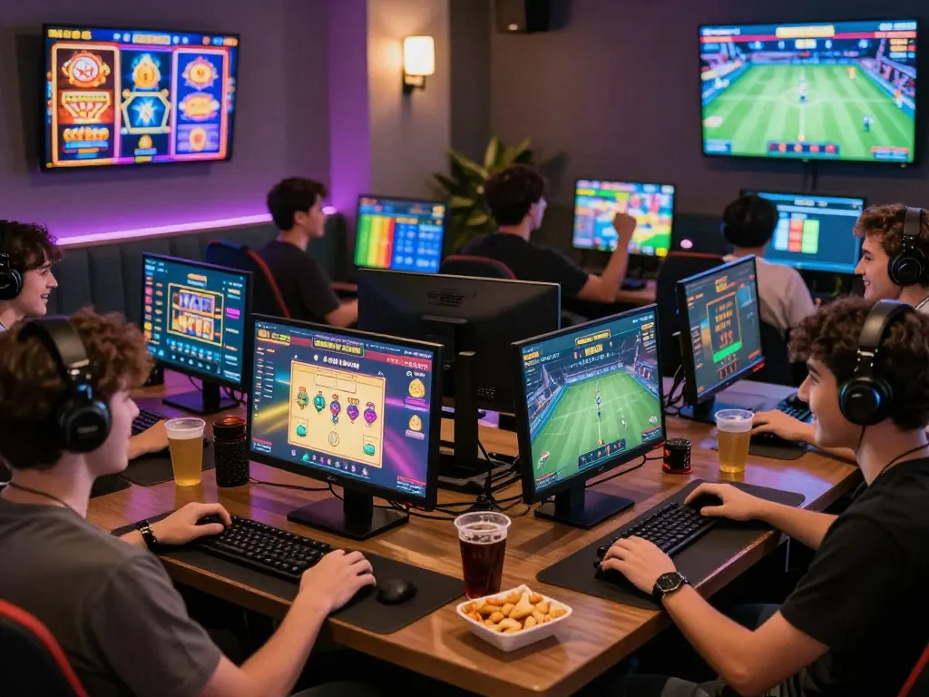 Exciting gaming experience at go-88.us.com with players enjoying various games and a vibrant atmosphere.