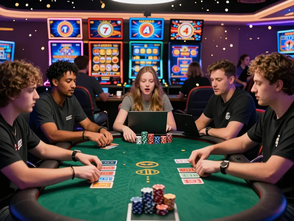 Players enjoying a vibrant online gaming experience at 789club casino, showcasing excitement and engagement in a digital gambling environment.