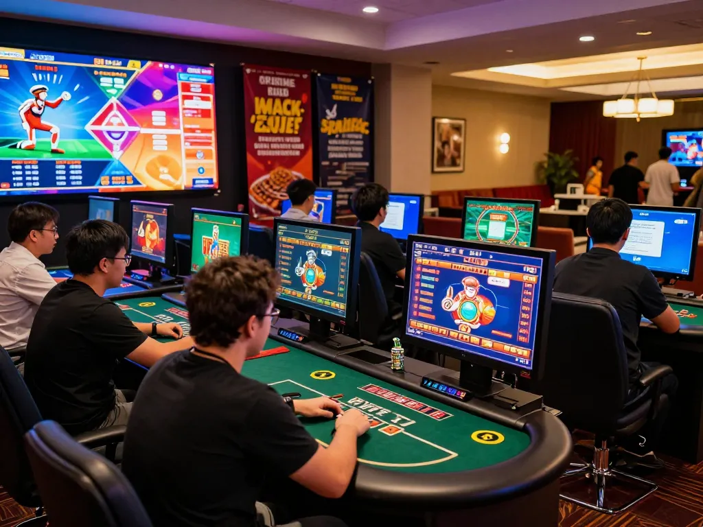 Exciting online gaming scene showcasing players engaged with go88 casino games in a vibrant virtual environment.