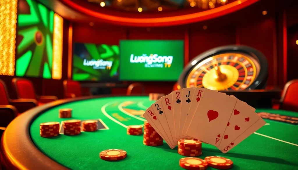 Experience thrilling gameplay at LuongSonTV with vibrant casino visuals and dynamic action.
