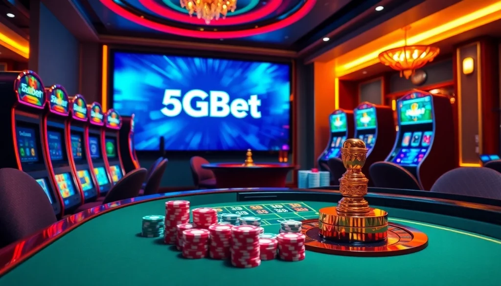 Experience the thrill of gambling with 5GBet's vibrant casino atmosphere featuring exciting games.