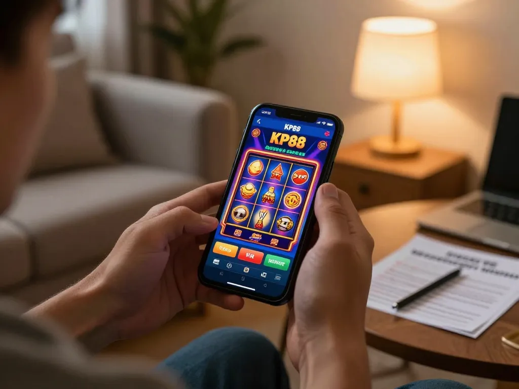Engaging with the https://kp88.space/ casino app on mobile for a thrilling gaming experience.