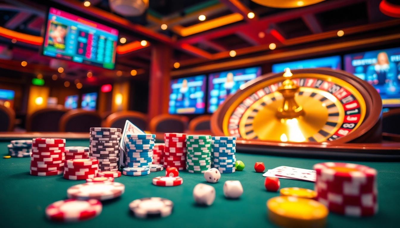 Experience thrilling gameplay at https://tg88-casino.com/ with vibrant casino visuals showcasing exciting cards and chips.