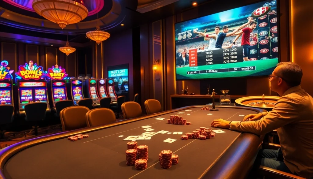 Experience top-notch football streaming with lương sơn tv while enjoying a luxurious gambling atmosphere.