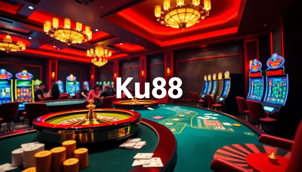 Experience high-stakes gambling action with Link truy cập Ku88 at a luxurious casino.