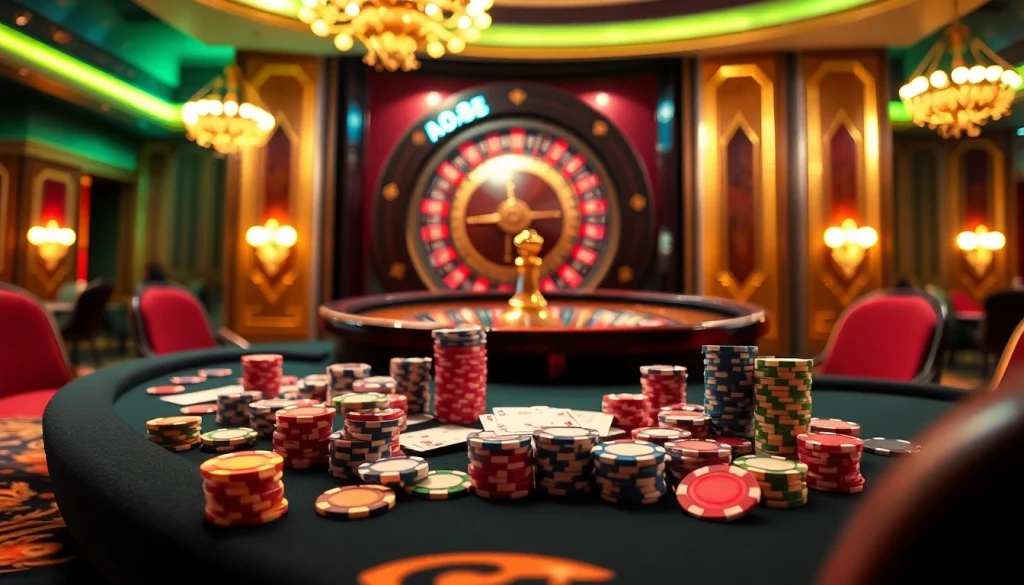 Experience the allure of Hay88 in a luxurious casino setup with dynamic poker play.
