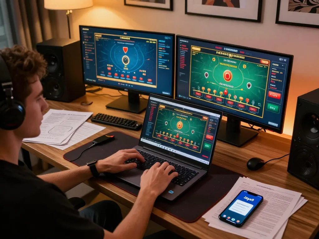 Engaging with Jaya9 Official app during an online blackjack session, showcasing interactive gameplay