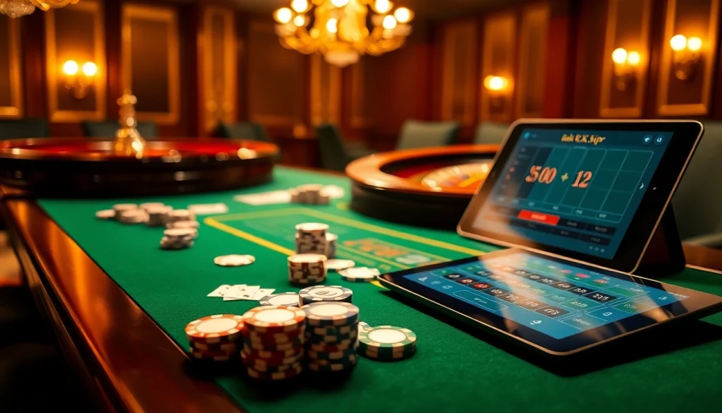 Experience thrilling gameplay at rik vip with a luxurious casino atmosphere featuring poker and roulette.