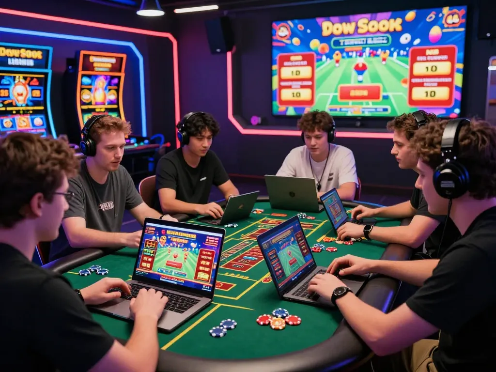 Engaged players experiencing nk88 online gaming with vibrant interface and promotional offers.