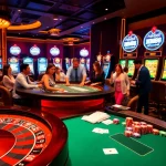 Play exciting games at MM88 casino with vibrant roulette and blackjack tables.