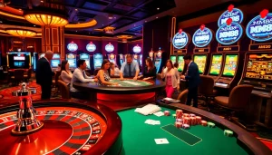 Play exciting games at MM88 casino with vibrant roulette and blackjack tables.
