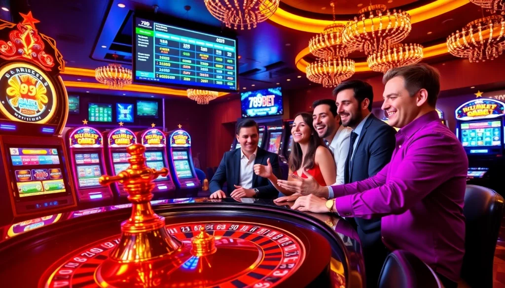 Experience the thrill of 789bet with lively roulette and vibrant casino tables.