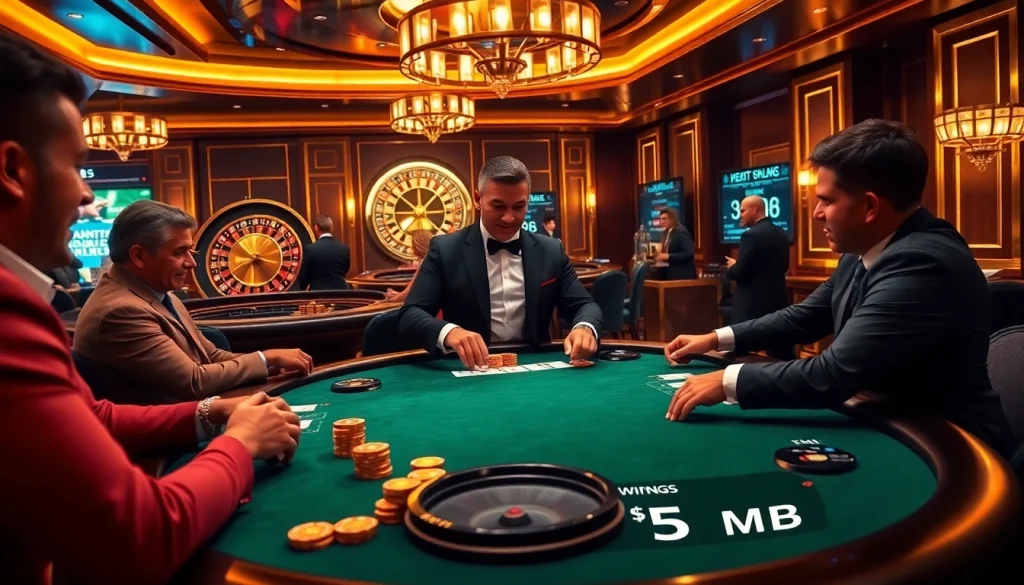 Experience the thrill of high-stakes poker at a luxurious casino with 5MB betting options.