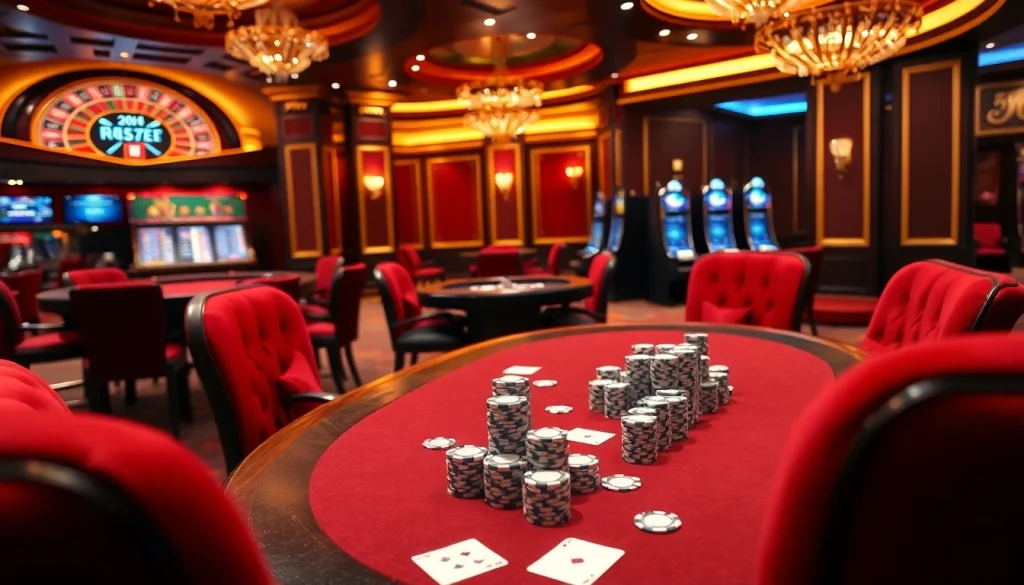 Winning big at 88aa with an exciting poker table setup in a luxurious casino environment.