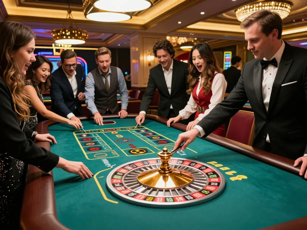 Engaging roulette game experience at https://www.bearcreekwatershed.org/macroinvertebrates, featuring lively players placing bets.