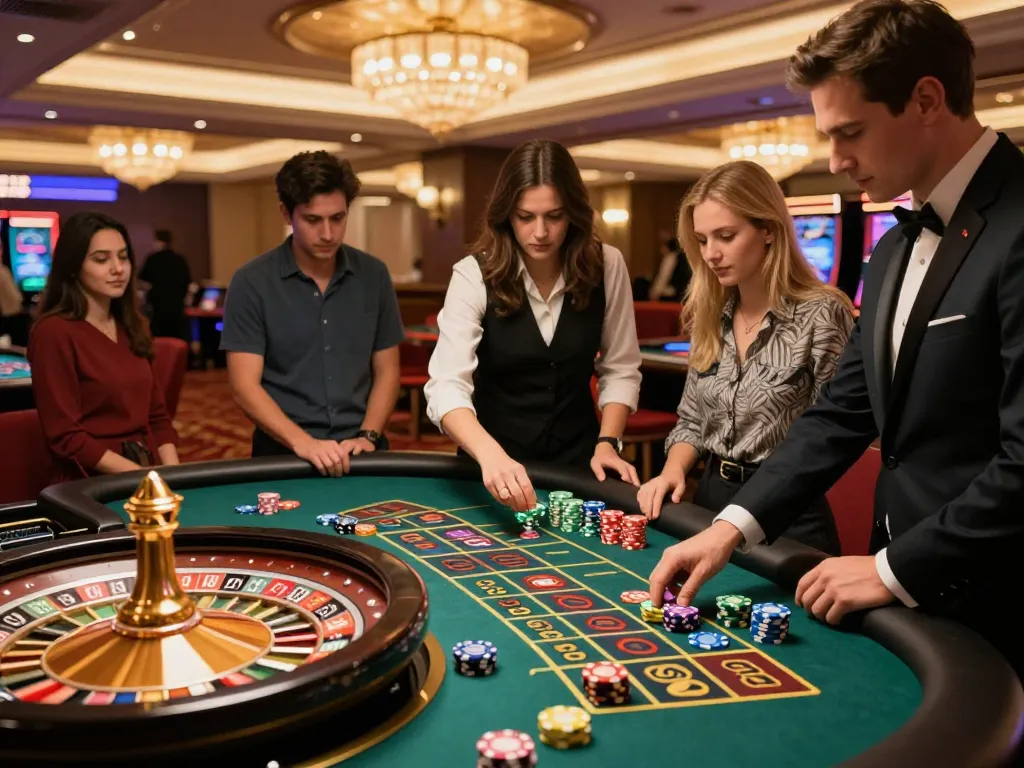 Experience the excitement of roulette gameplay at https://cak-t.com/ with vibrant atmosphere and focused players.