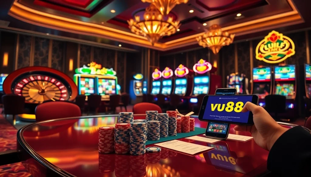 Experience the excitement of online gambling at https://vu88.art/ with vibrant casino visuals, stunning graphics, and engaging gameplay.