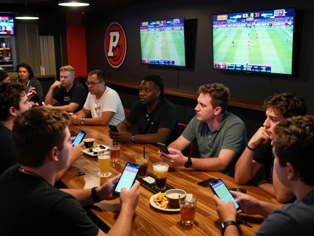 Witnessing excitement at KP88's sports betting scene, as patrons engage with live games.