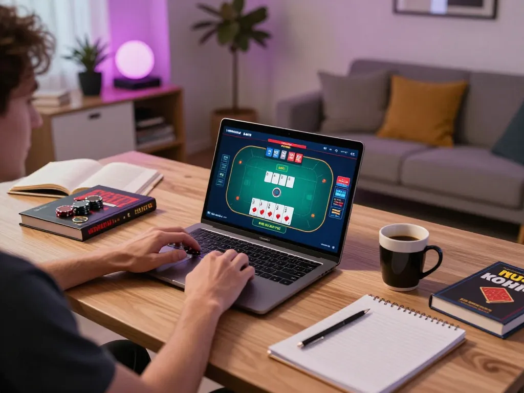Player engaging in a live poker game on 789bet website, showcasing strategic gameplay.