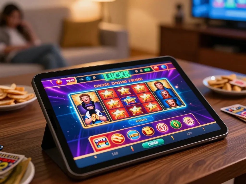 Experience excitement at Luck8 with vibrant online casino gaming on tablet