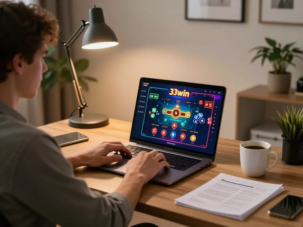 Experience dynamic online gaming at 33win with vibrant graphics and cozy atmosphere.