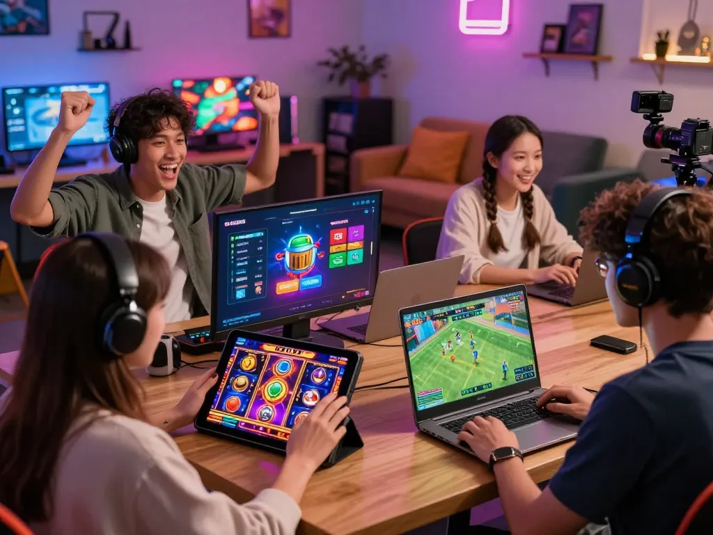 Players enjoying diverse gaming experiences on the GI8 platform, showcasing excitement and engagement.