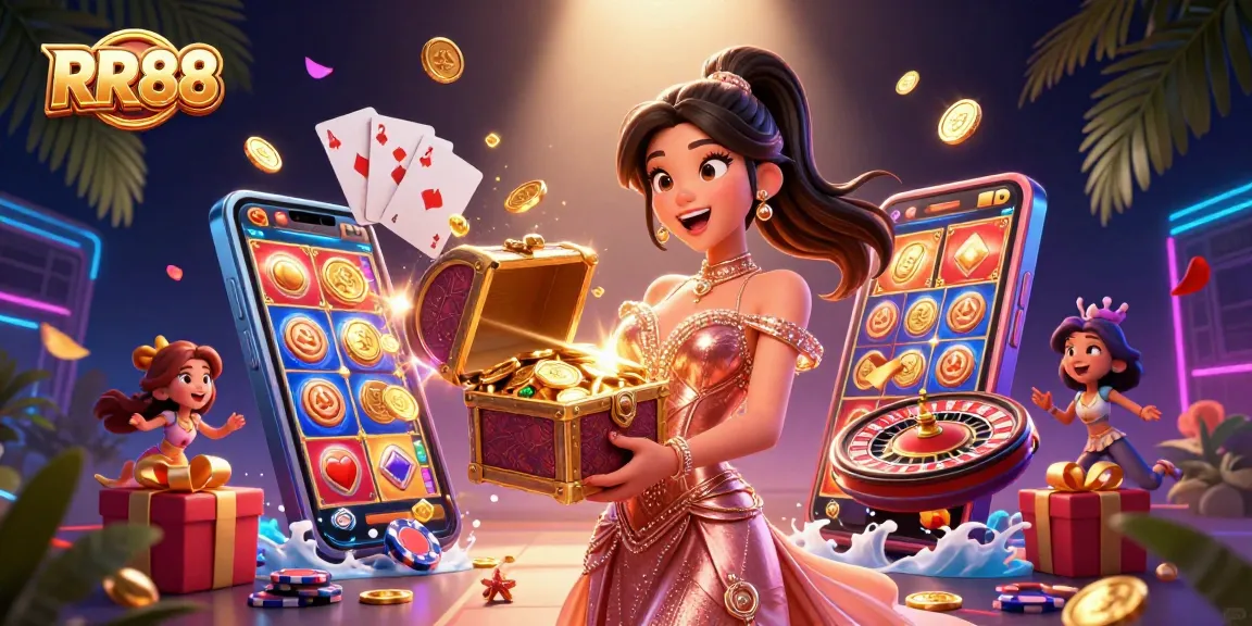 Experience winning moments at RR88 with a dazzling display of treasures and games.
