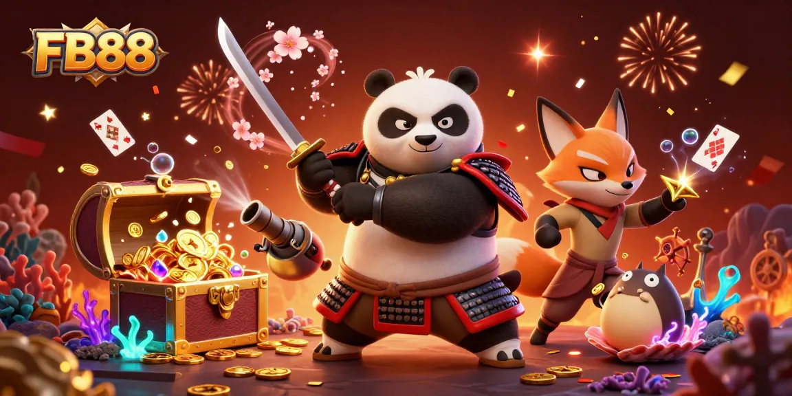 Engage with the thrilling world of FB88, where samurai panda adventures merge with stunning casino visuals.